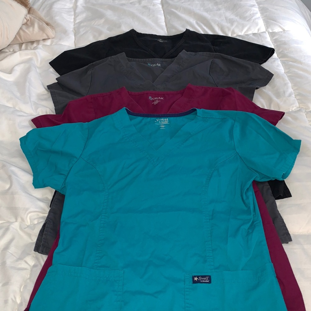 Bundle of 4 Scrub Tops
